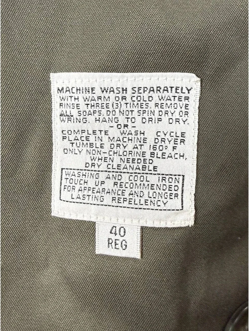 THAMES London Fog Trench Coat 40 Reg Olive Green Belted Removable Liner